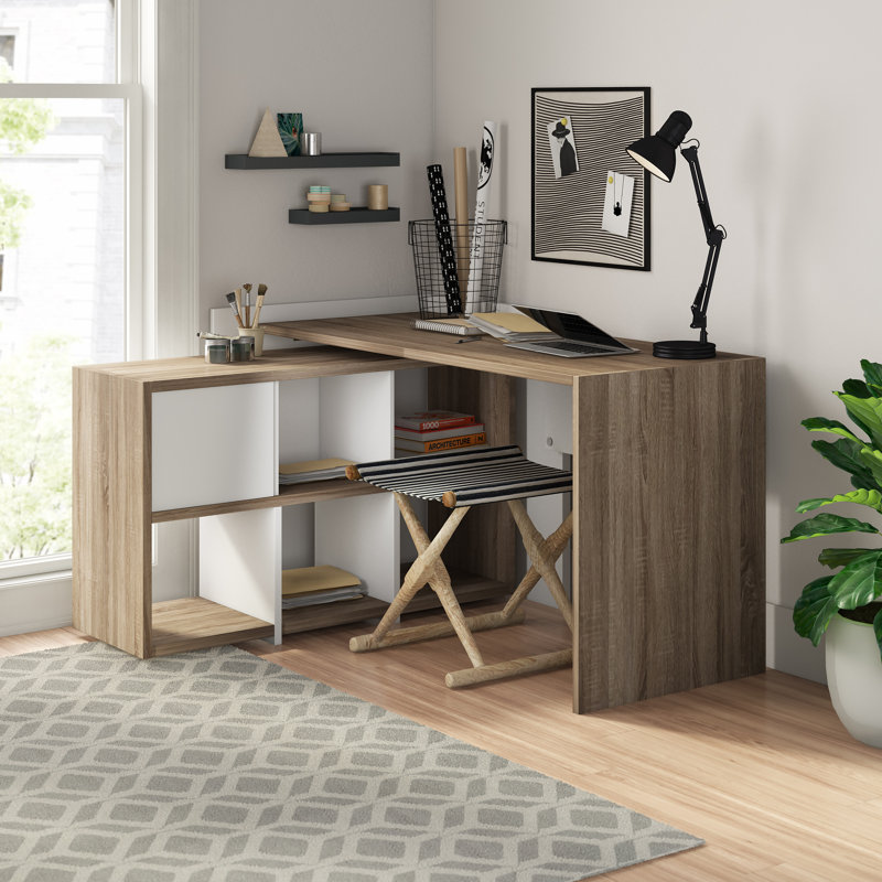 Zipcode Design Chang Reversible L Shape Credenza desk & Reviews Wayfair